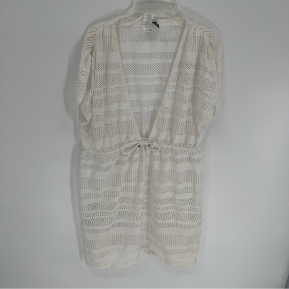 Lauren Ralph Lauren Cover up Tunic Dress Size XL Women’s Open Knit Tie Waist - Picture 7 of 7